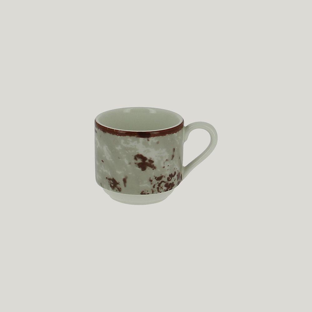 Чашка для эспрессо RAK Porcelain Peppery 90 мл штабелируемая, серый цвет - фото 1 - id-p143293853