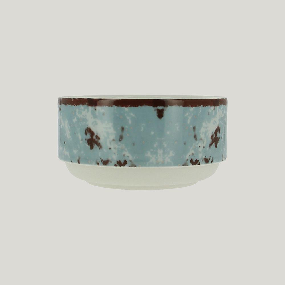 Салатник RAK Porcelain Peppery круглый штабелируемый 480 мл, d 12 см, голубой цвет - фото 1 - id-p143293878