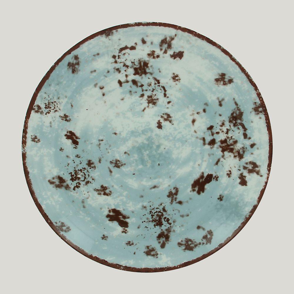 Тарелка RAK Porcelain Peppery круглая плоская 15 см, голубой цвет - фото 1 - id-p143293892