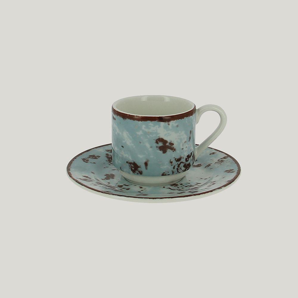 Блюдце RAK Porcelain Peppery для чашки 13 см, h 1,7 см, голубой цвет