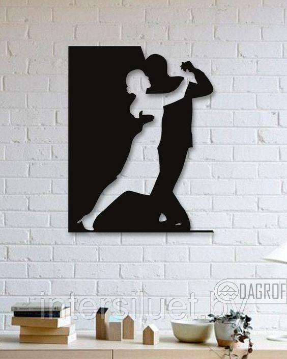 Металлическое декоративное панно на стену Танго 30*40см цвет: черный муар - фото 1 - id-p143332438