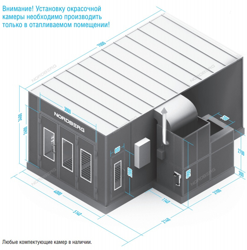 Окрасочно-сушильная камера NORDBERG ECONOMIC - фото 2 - id-p143377931