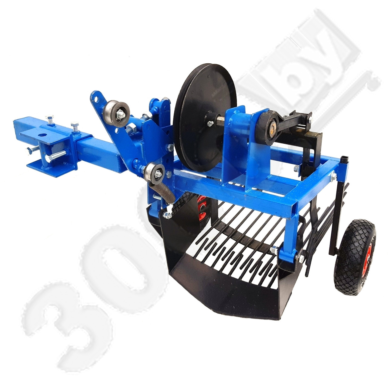 Картофелекопалка КВ-03 для мини-трактора со смещением прицепного на пневмоколесах - фото 10 - id-p143398491