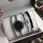 Женские часы Anne Klein с браслетами. Цвет: серебро/белый  (копия), фото 7