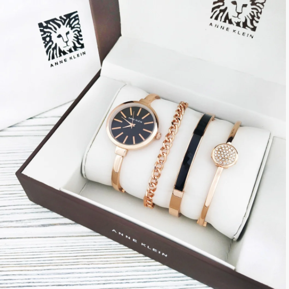 Женские часы Anne Klein с браслетами. Женские часы Anne Klein с браслетами. Цвет: золото/черный (копия)
