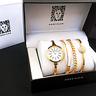 Женские часы Anne Klein с браслетами. Цвет: золото/белый (копия), фото 3