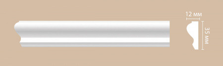 Молдинг гладкий DECOMASTER A033 (35*12*2000мм)