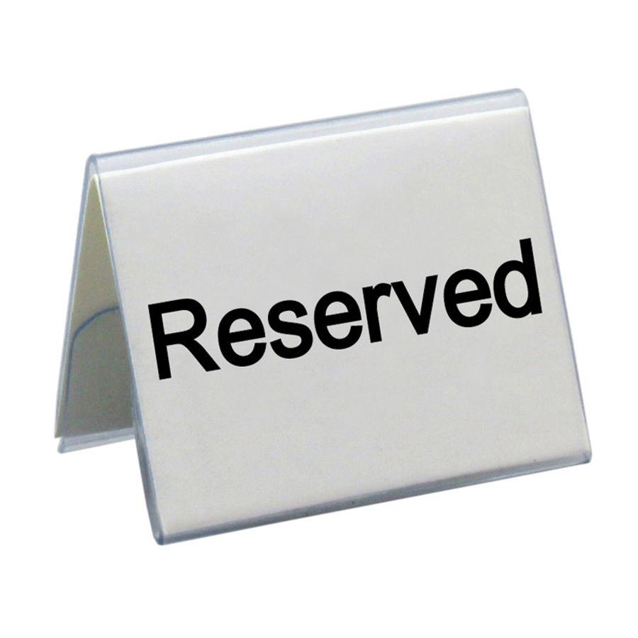 Табличка "Reserved" 5*4 см, пластик, P.L. Proff Cuisine - фото 1 - id-p143409874