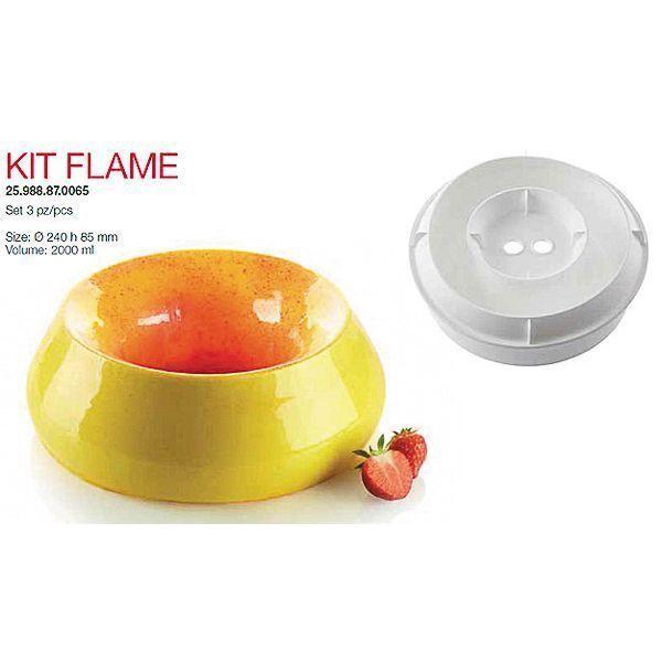 Форма кондитерская Silikomart KIT FLAME, силикон, 24*8,5 см, Италия - фото 1 - id-p143413136