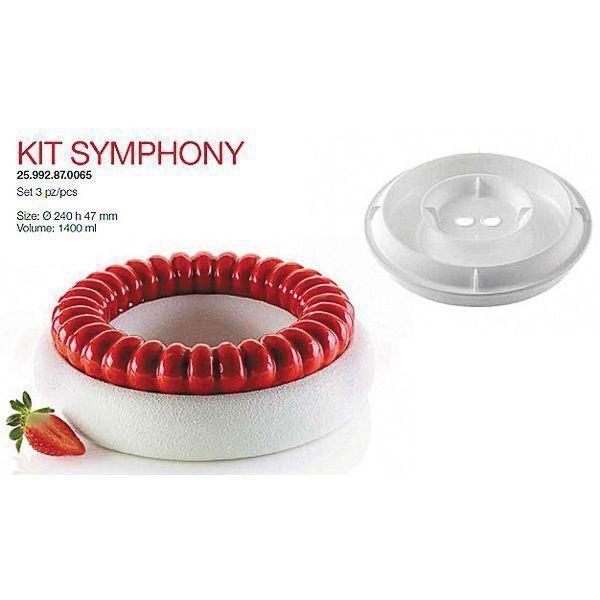 Форма кондитерская Silikomart KIT SYMPHONY, силикон, 24*4,7 см, Италия - фото 1 - id-p143413138