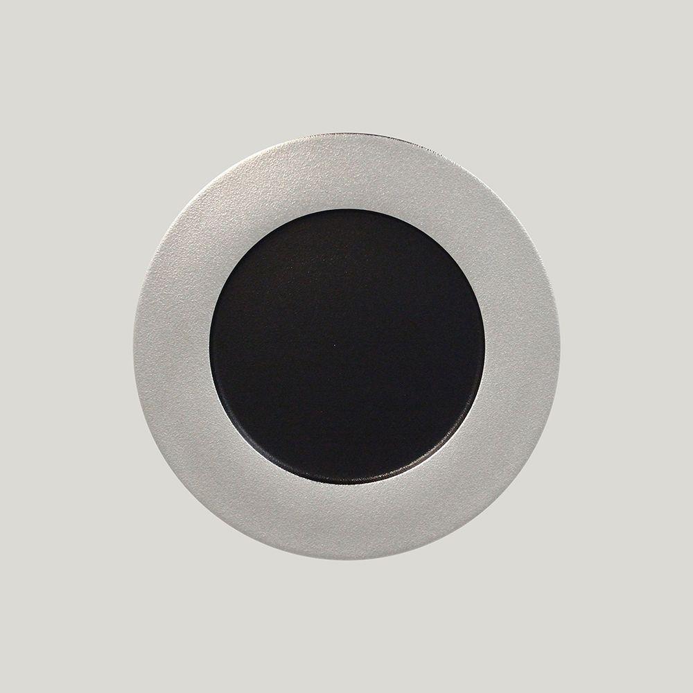 Тарелка RAK Porcelain MetalFusion Silver мелкая 27 см