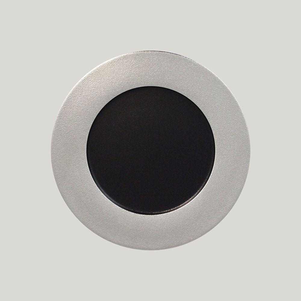 Тарелка RAK Porcelain MetalFusion Silver мелкая 29 см