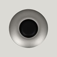 Тарелка RAK Porcelain MetalFusion Silver Gourmet круглая глубокая 26 см, 1,25 л