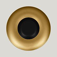 Тарелка RAK Porcelain MetalFusion Gold Gourmet круглая глубокая 29 см, 1,65 л