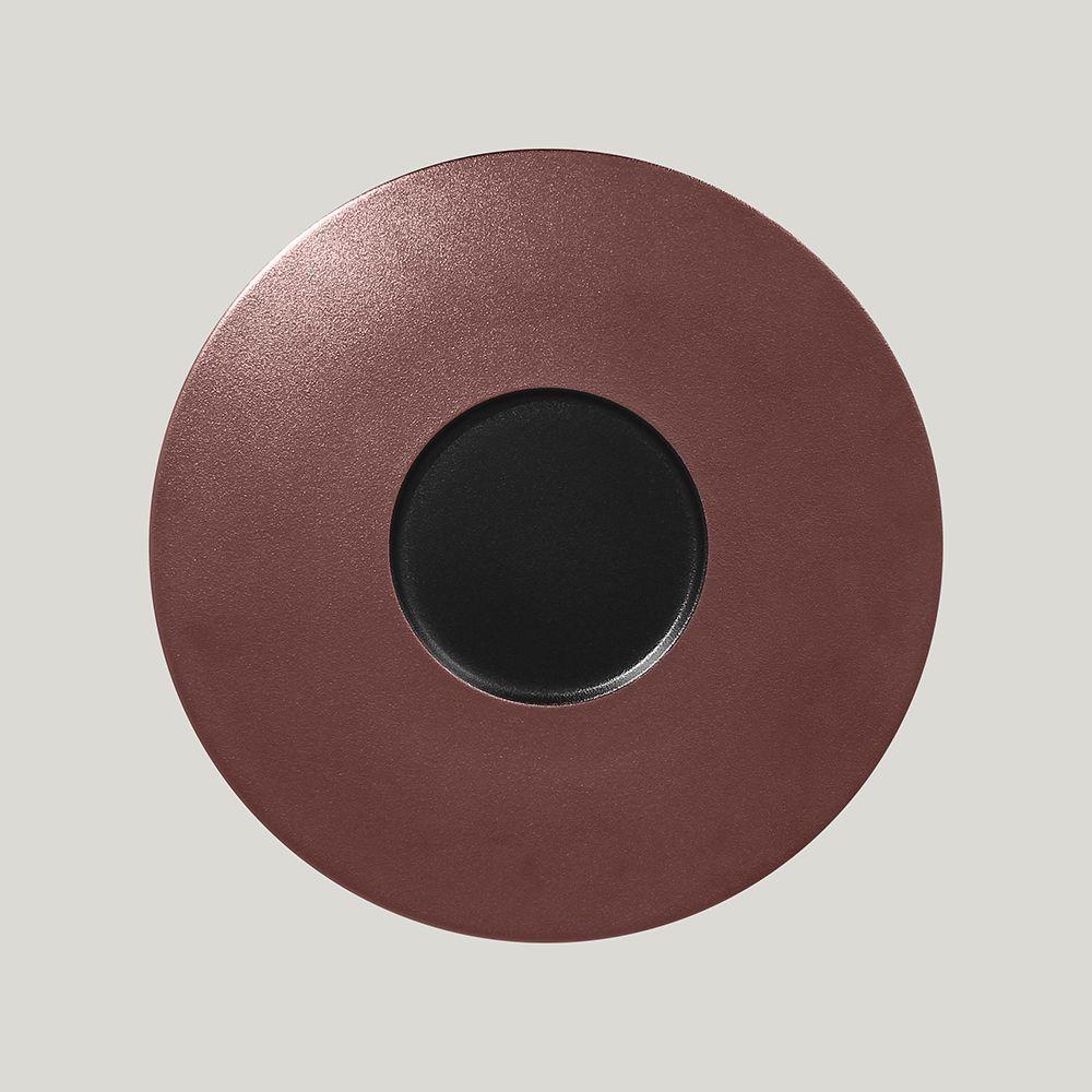Тарелка RAK Porcelain MetalFusion Bronze Gourmet круглая мелкая 29 см