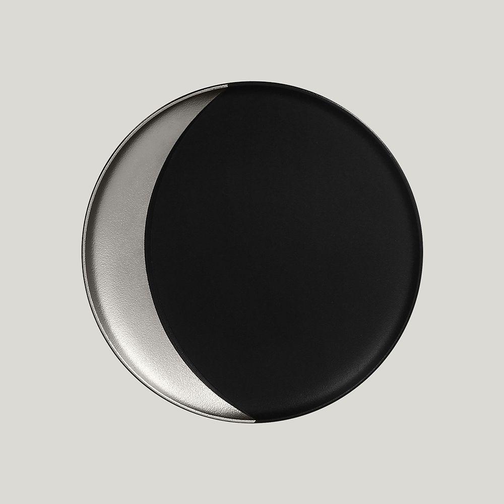 Тарелка RAK Porcelain MetalFusion Silver глубокая 27 см
