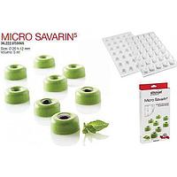 Форма кондитерская Silikomart MICRO SAVARIN 5, силикон, ячейки 26*12 мм, Италия