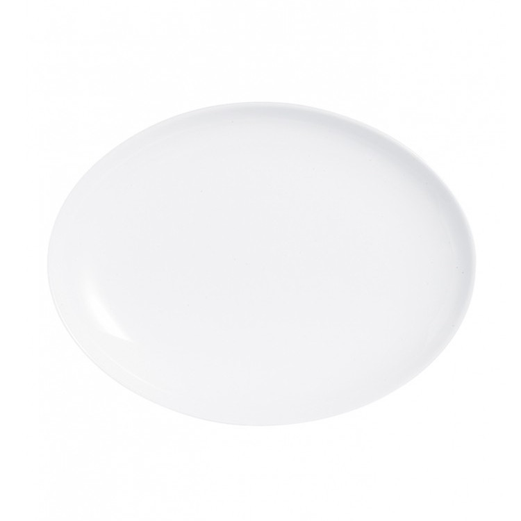 Блюдо овальное Luminarc 33*25 см, стеклокерамика, белый цвет, ARC, Франция (/6/24) - фото 1 - id-p143419267