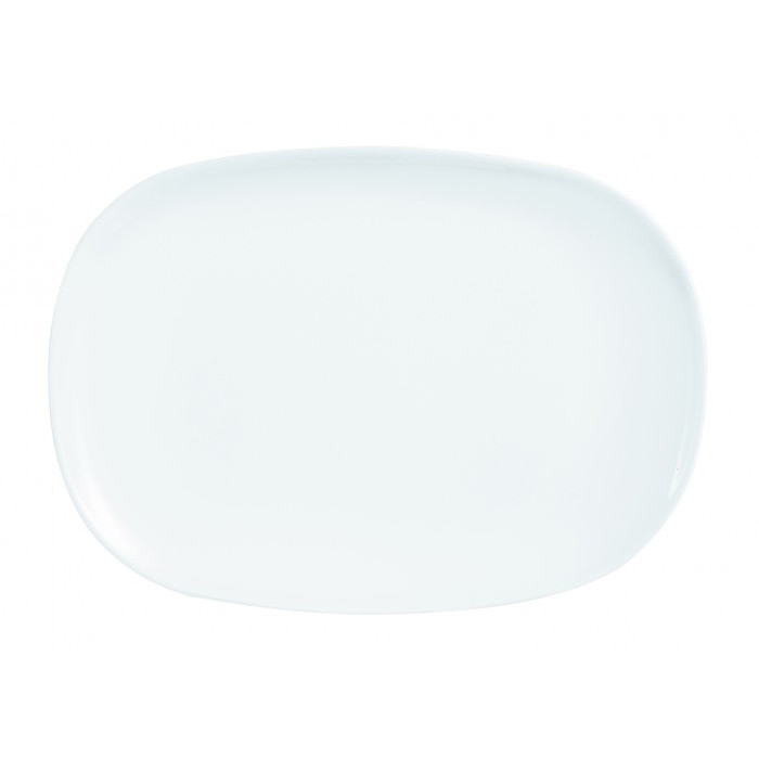 Блюдо прямоугольное Luminarc 34*24 см, стеклокерамика, белый цвет, ARC, Франция - фото 1 - id-p143419268