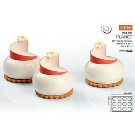 Форма кондитерская Pavoni PLANET 40*30 см, силикон, р-р ячейки: d 66 мм, h 34 мм, Италия