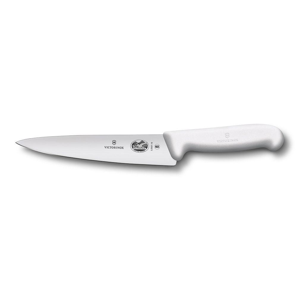 Универсальный нож Victorinox Fibrox 25 см, ручка фиброкс белая - фото 1 - id-p143412246