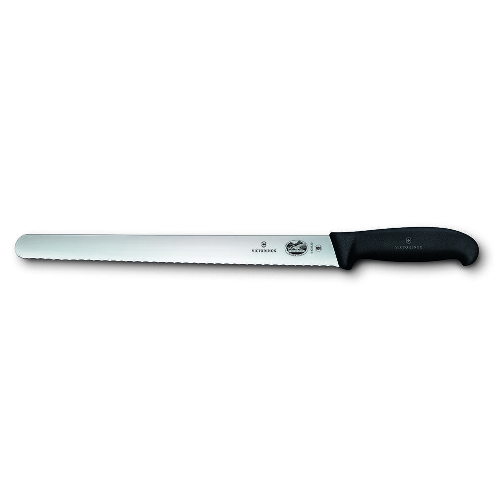 Нож Victorinox Fibrox для нарезки с волнистым лезвием 36 см, ручка фиброкс - фото 1 - id-p143412259