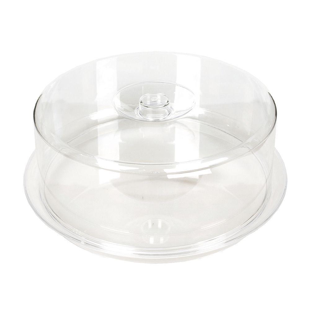 Подставка для торта круглая с крышкой d 34 см, пластик, P.L. Proff Cuisine - фото 1 - id-p143411089