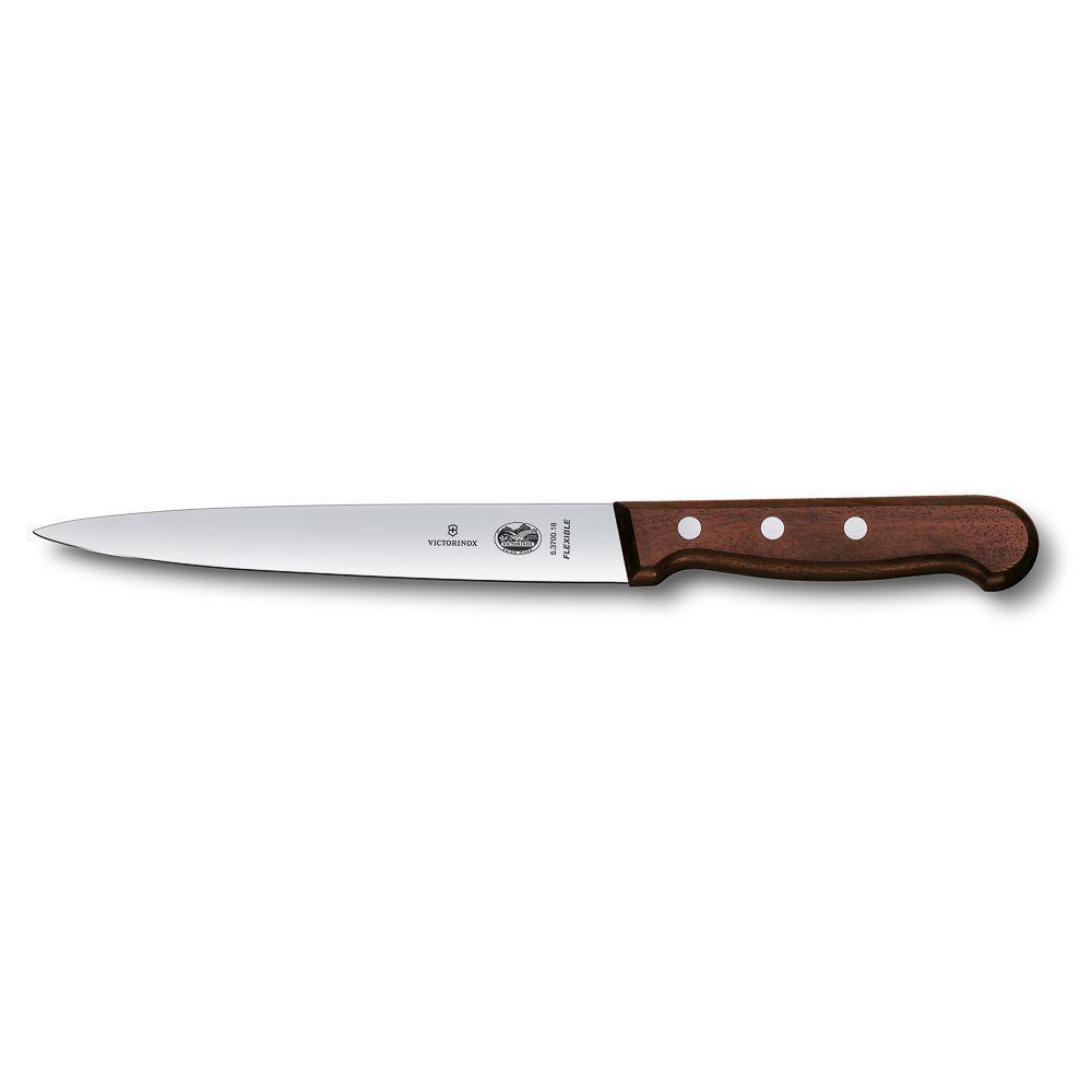 Нож филейный Victorinox Rosewood, гибкое лезвие, 16 см, ручка розовое дерево