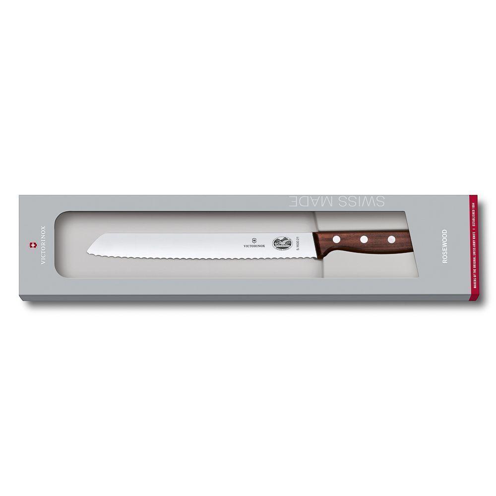 Нож для хлеба Victorinox Rosewood 21 см, ручка розовое дерево - фото 1 - id-p143412313
