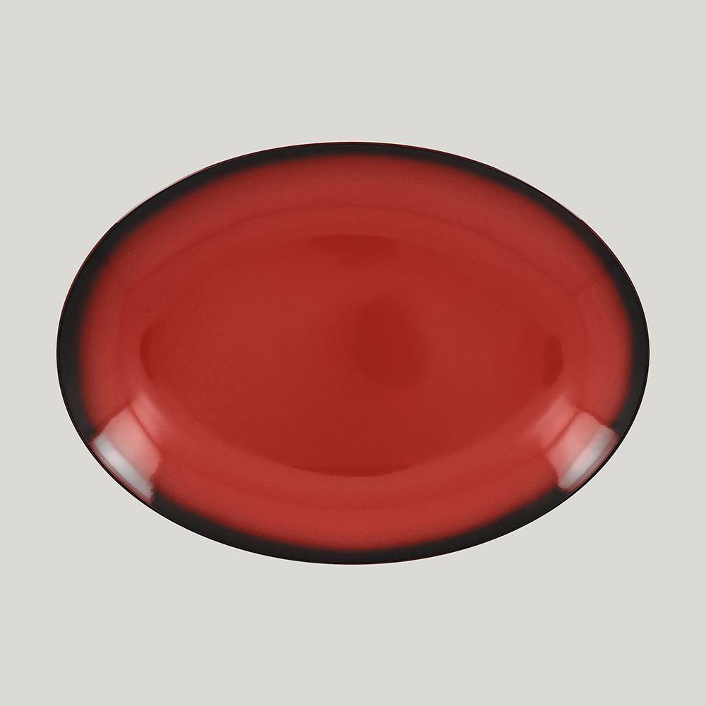 Блюдо овальное RAK Porcelain LEA Red 26 см (красный цвет) - фото 1 - id-p143416946