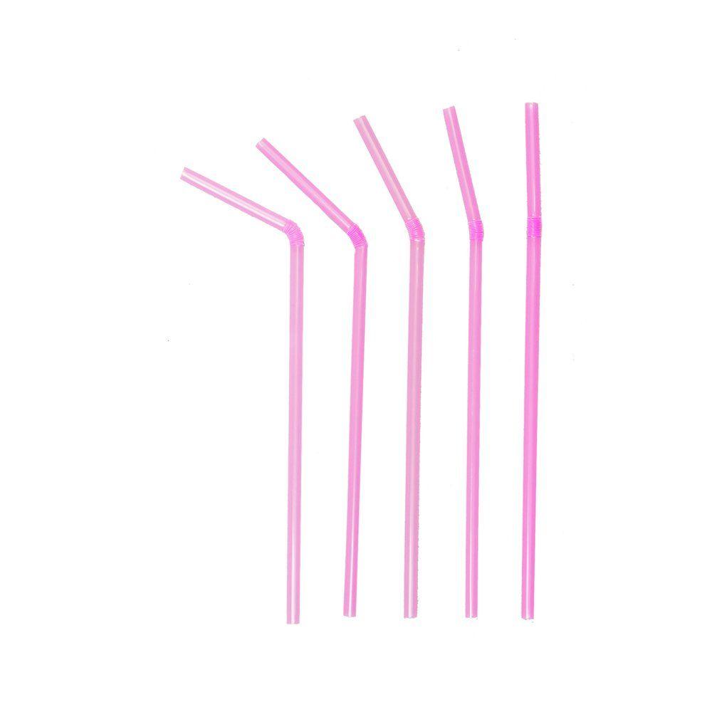 Трубочки для коктейля со сгибом розовые, 21 см, d 5 мм, 1000 шт - фото 1 - id-p143415721