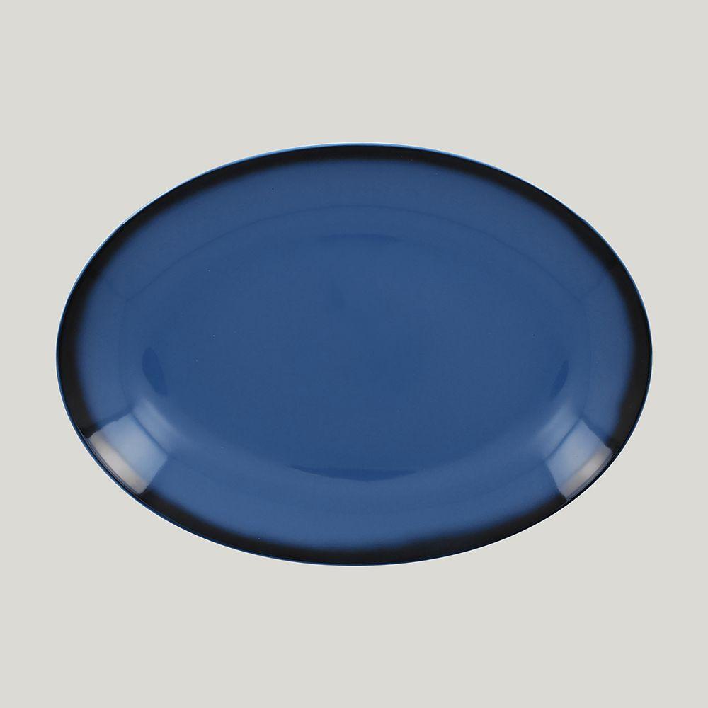 Блюдо овальное RAK Porcelain LEA Blue (синий цвет) 26 см - фото 1 - id-p143416952