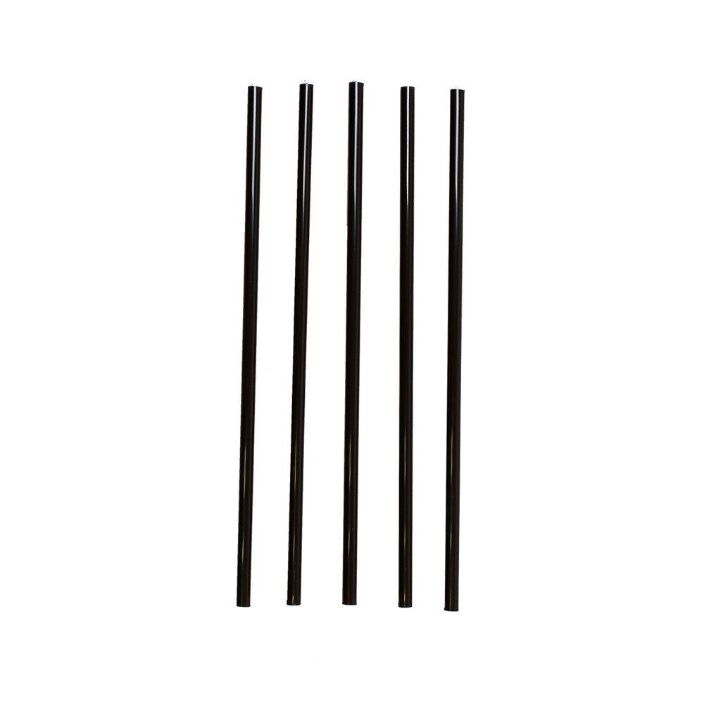 Трубочки для коктейля без изгиба черные, 24*0,8 см, 250 шт - фото 1 - id-p143415723