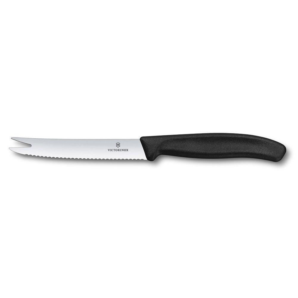 Нож Victorinox для мягких сыров 11 см, волнистое лезвие - фото 1 - id-p143412381