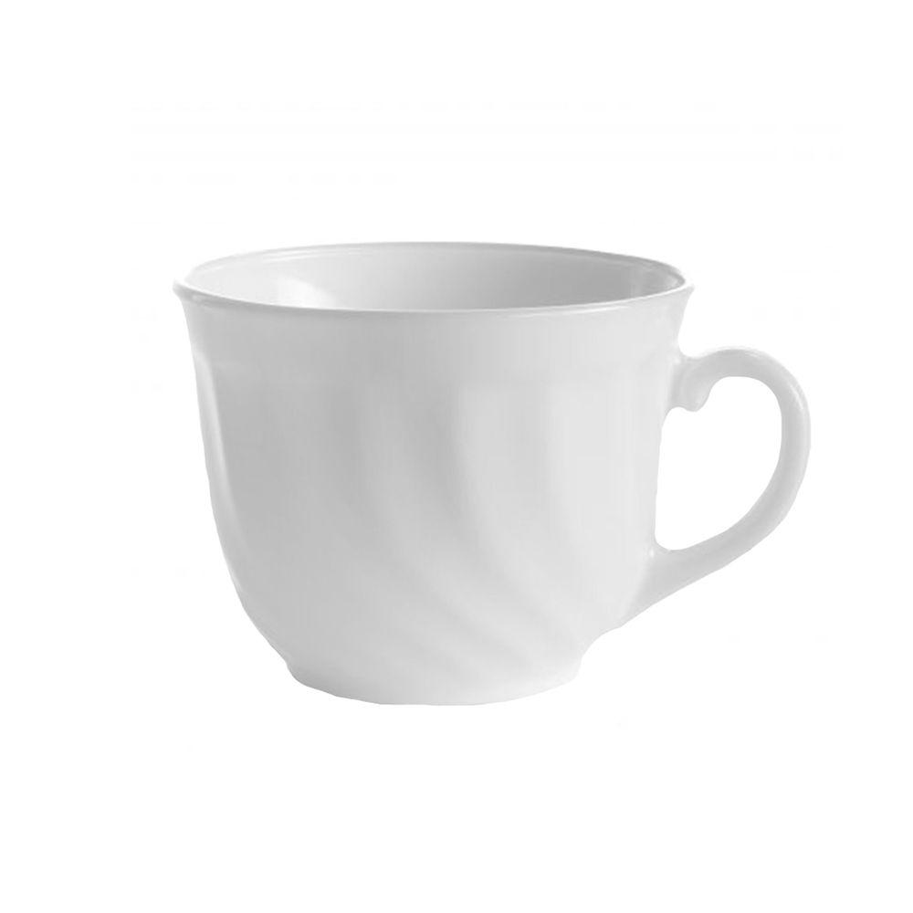 Чашка чайная Luminarc Trianon 250 мл, d 9 см, h 7,5 см, l 11 см, стеклокерамика, белый цвет, ARC - фото 1 - id-p143418086