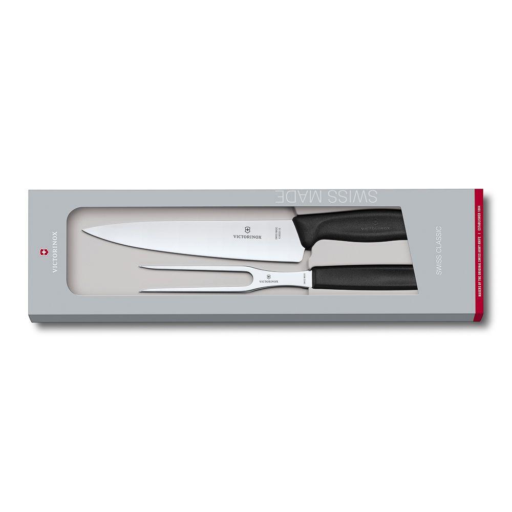 Набор Victorinox: универсальный нож 19 см + вилка для мяса 15 см - фото 1 - id-p143412396