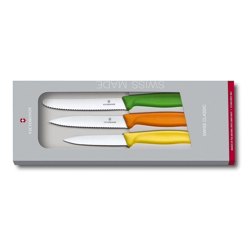 Набор ножей Victorinox с цветными ручками, 3 предмета - фото 1 - id-p143412399