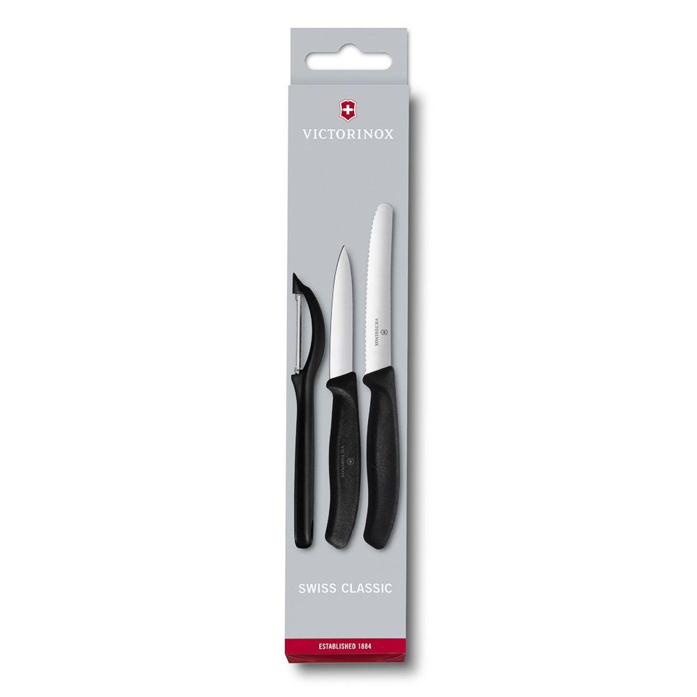 Набор ножей Victorinox с пластиковыми ручками, 3 шт - фото 1 - id-p143412404