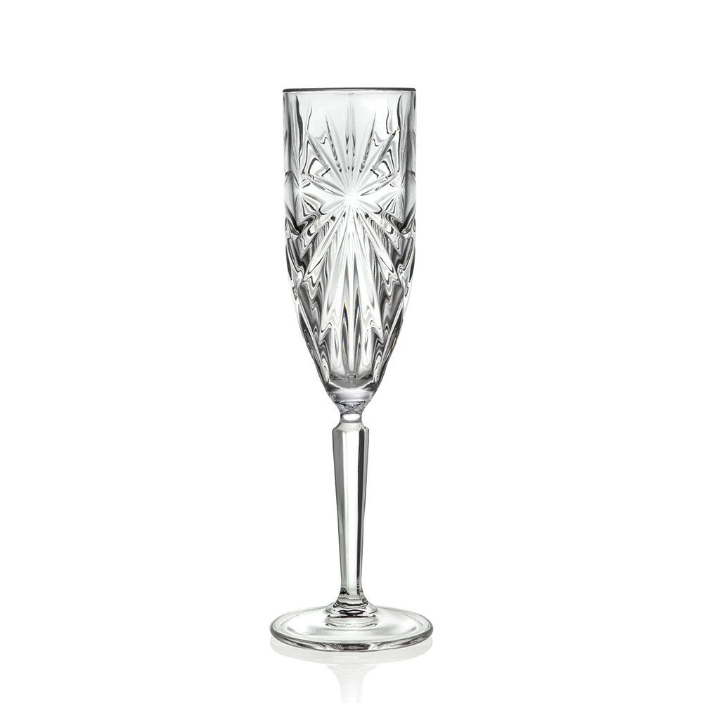 Бокал флюте для шампанского RCR Style Oasis 230 мл, хрустальное стекло, Италия (ЗАКАЗНОЕ) - фото 1 - id-p143418113