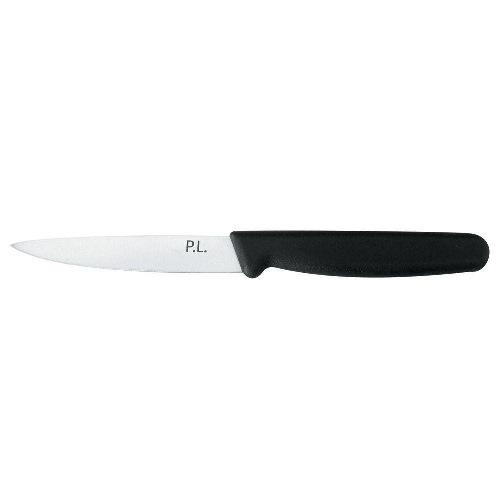 Нож PRO-Line для чистки овощей и фруктов 10 см, черная пластиковая ручка, P.L. Proff Cuisine - фото 1 - id-p143412435