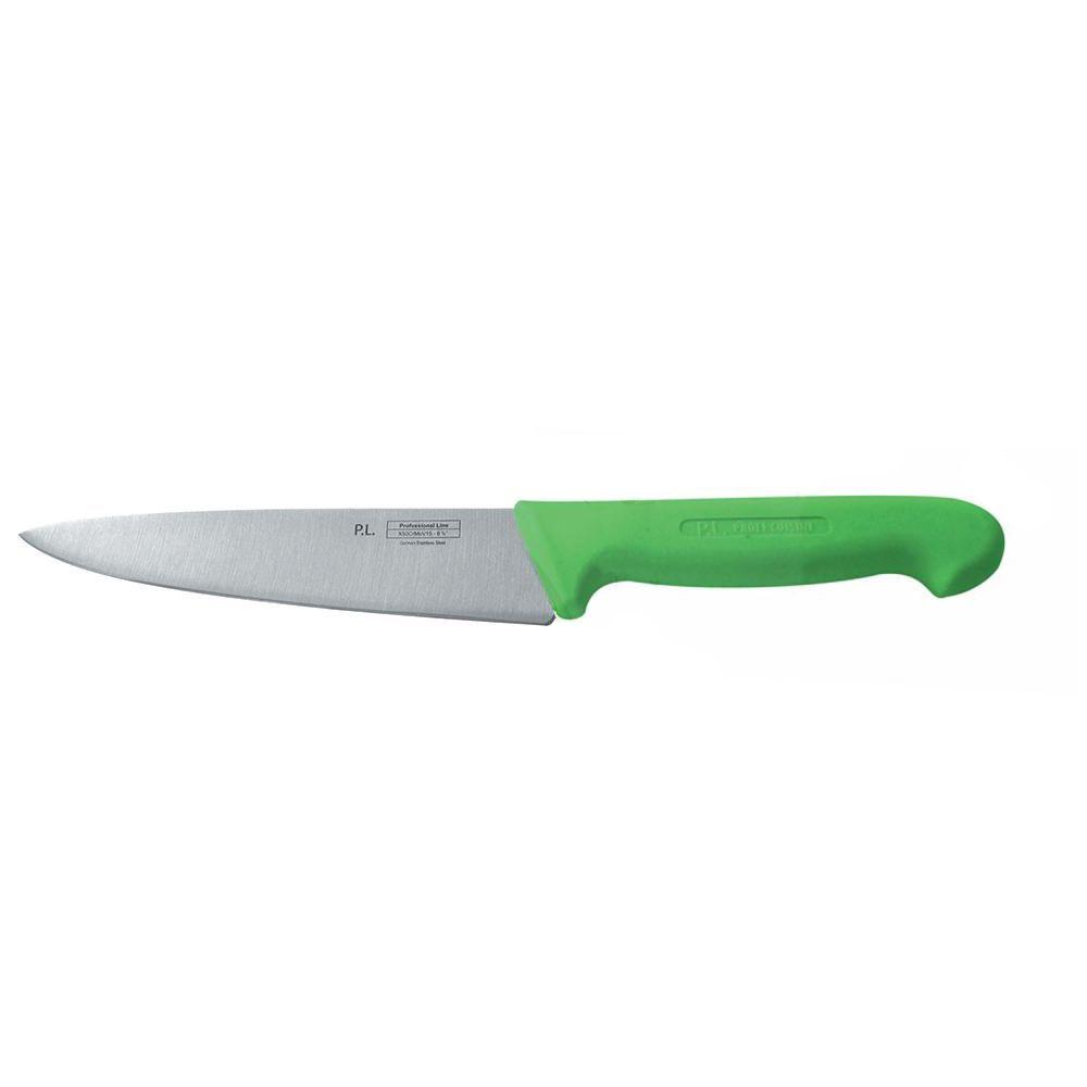 Нож PRO-Line поварской, зеленая пластиковая ручка, 16 см, P.L. Proff Cuisine - фото 1 - id-p143412443