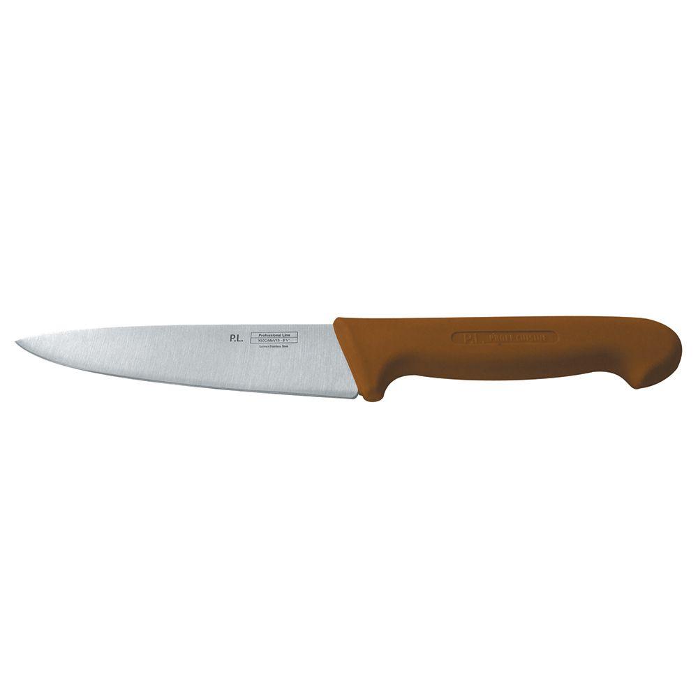 Нож PRO-Line поварской 16 см, коричневая лпастиковая ручка, P.L. Proff Cuisine - фото 1 - id-p143412444