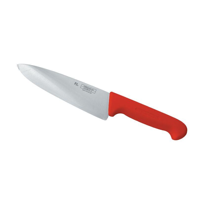 Шеф-нож PRO-Line 20 см, красная пластиковая ручка, P.L. Proff Cuisine - фото 1 - id-p143412449