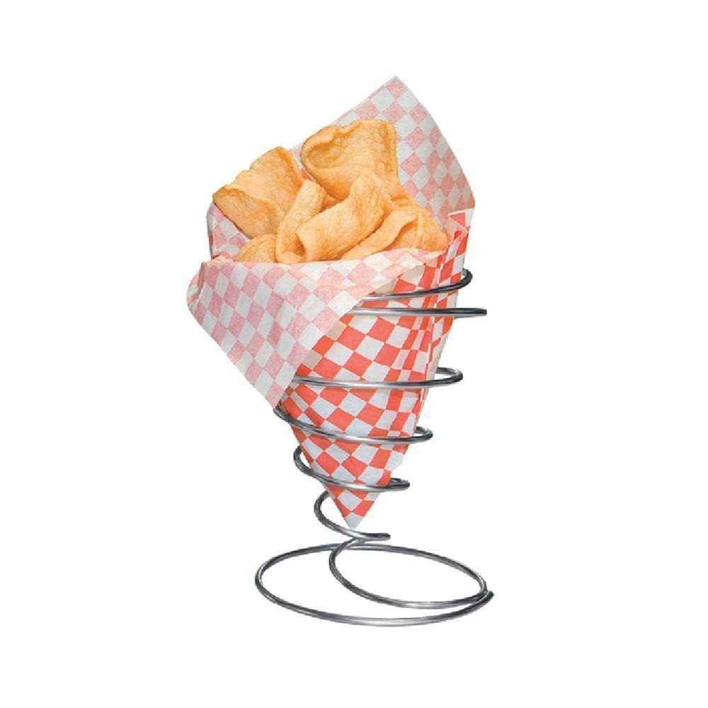 Конус для картофеля фри, d 10,5 см, h 15,5 см, нержавейка - фото 1 - id-p143414814