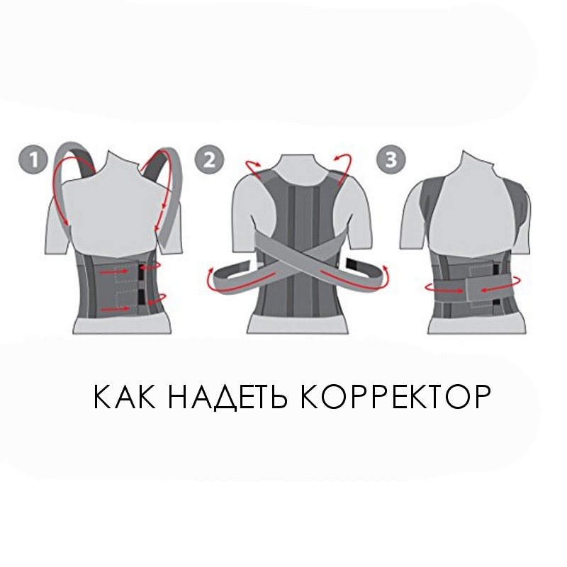 Корсет для осанки back pain - фото 7 - id-p143416420