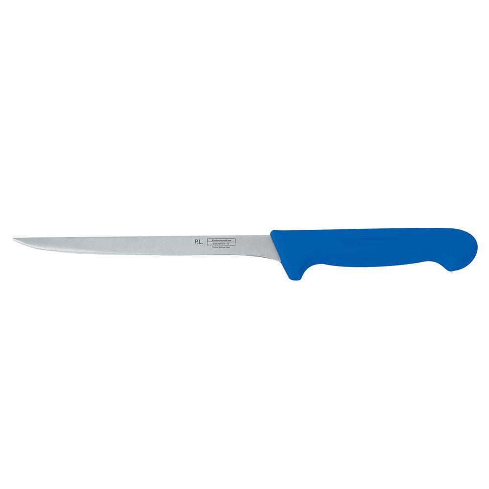 Нож PRO-Line филейный 20 см, синяя пластиковая ручка, P.L. Proff Cuisine - фото 1 - id-p143412478