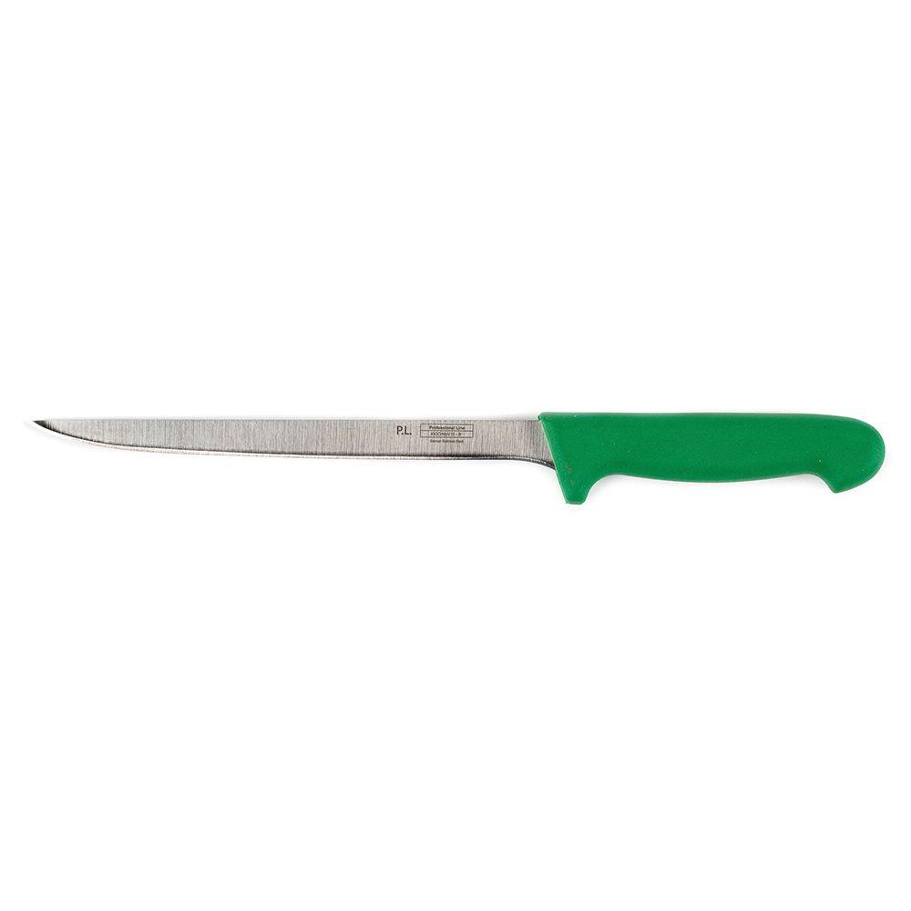 Нож PRO-Line филейный 20 см, зеленая ручка, P.L. Proff Cuisine - фото 1 - id-p143412480