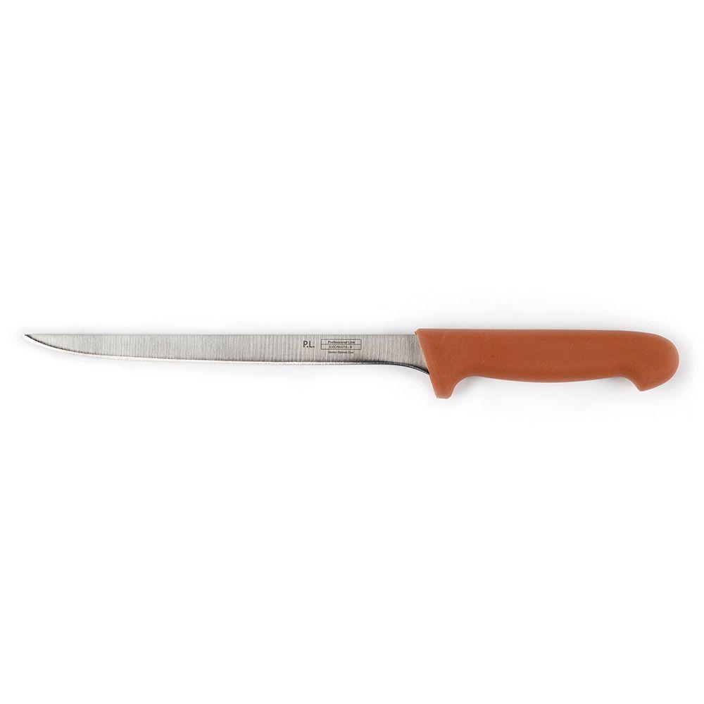 Нож PRO-Line филейный, коричневая ручка, 20 см, P.L. Proff Cuisine - фото 1 - id-p143412483