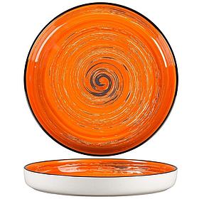 Тарелка с бортом Texture Orange Circular 23 см, h 3 см, P.L. Proff Cuisine