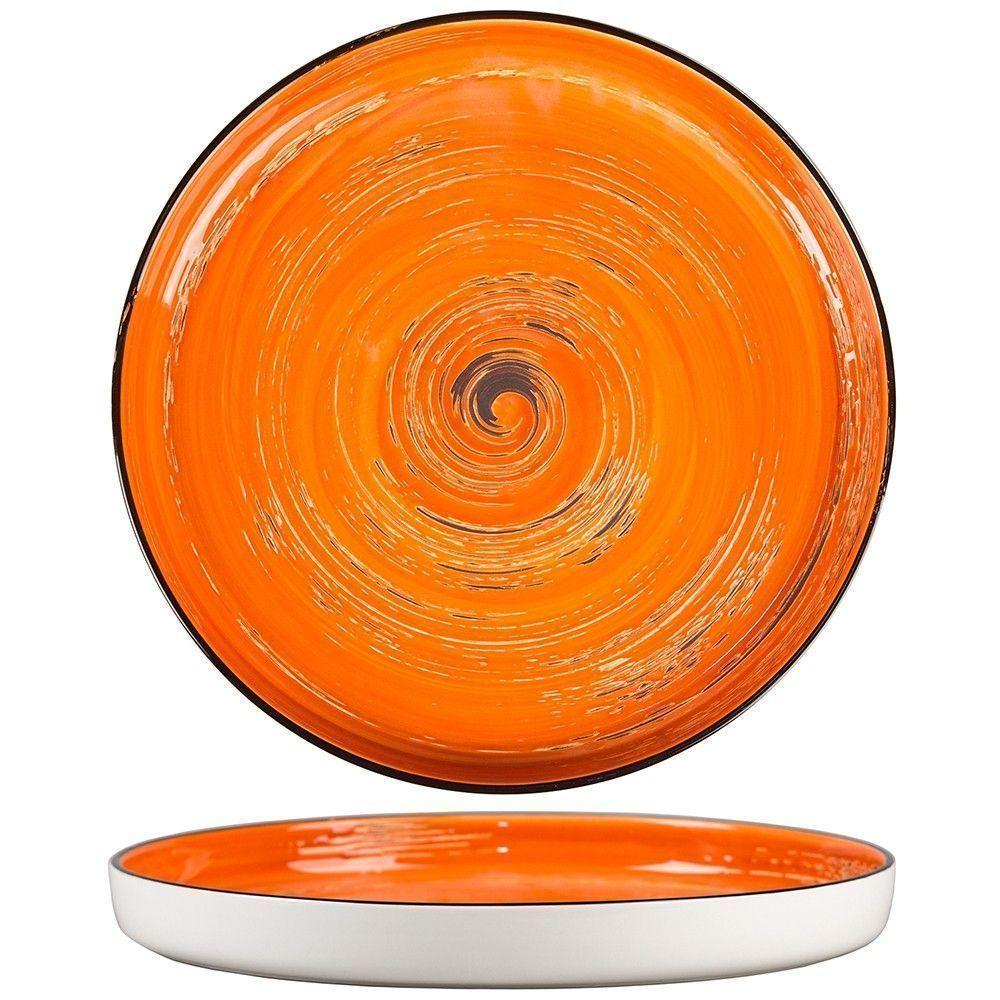 Тарелка с бортом Texture Orange Circular 28 см, h 3,1 см, P.L. Proff Cuisine - фото 1 - id-p143417097